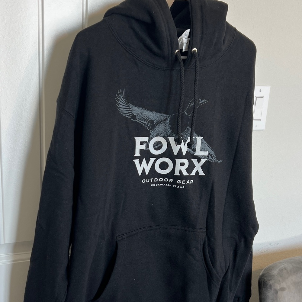 Black Hoodie for Men - Picture 3 of 6